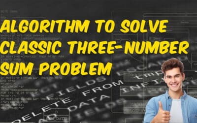 Algorithm to Solve Classic Three-Number Sum Problem