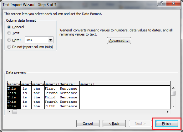 How to Import Delimited Text File in Excel - Let's excel in Excel