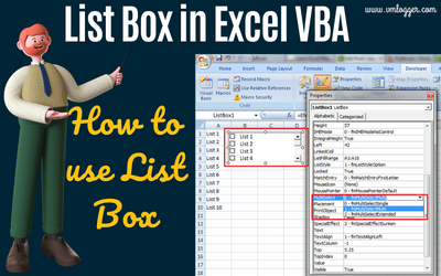 Excel Macro Tutorial : How to Use ListBox in Excel - Let's excel in Excel