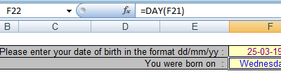 Excel Formula : DATE and TIME Formula