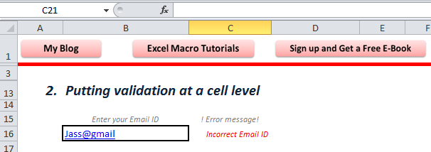 Pic 3 - Email Syntax Validation