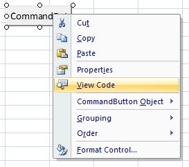 View code of Command Button