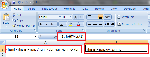 REMOVE HTML TAGS FROM A STRING