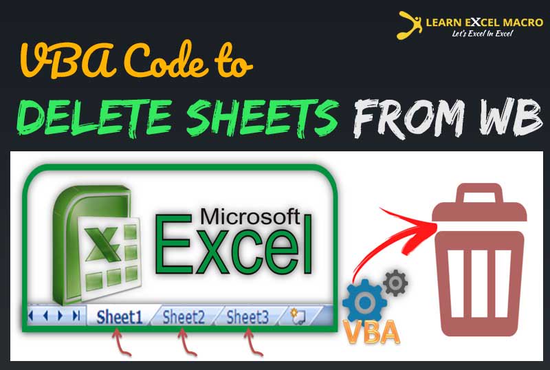 How to delete sheet using Excel Macro