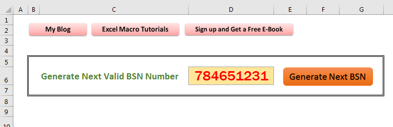 Random BSN Number Generator