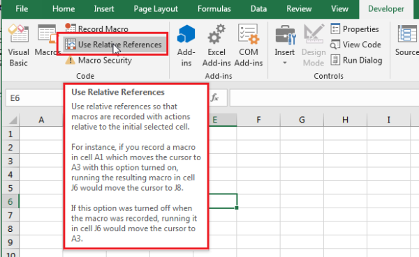 recording-macro-relative-references-and-absolute-method-let-s-excel