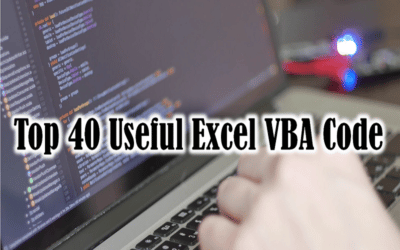 40 Useful Excel Macro [VBA] examples – Part 1 of 2