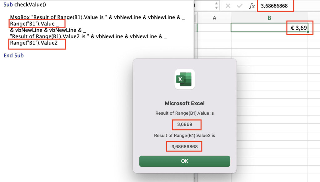 What is Value2 in Excel VBA