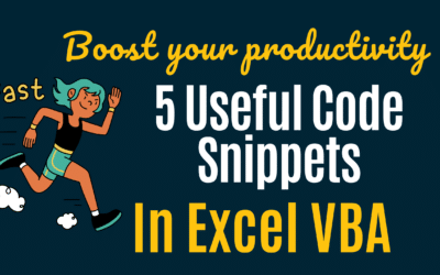 5 Excel VBA Code Snippets to Improve Productivity