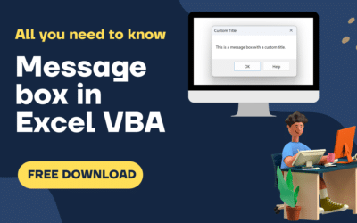 Complete guide to Message Box in Excel VBA [FREE DOWNLOAD]