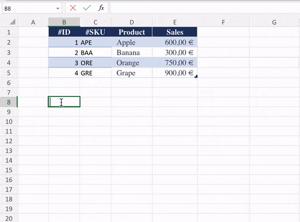 Filter Function in Excel